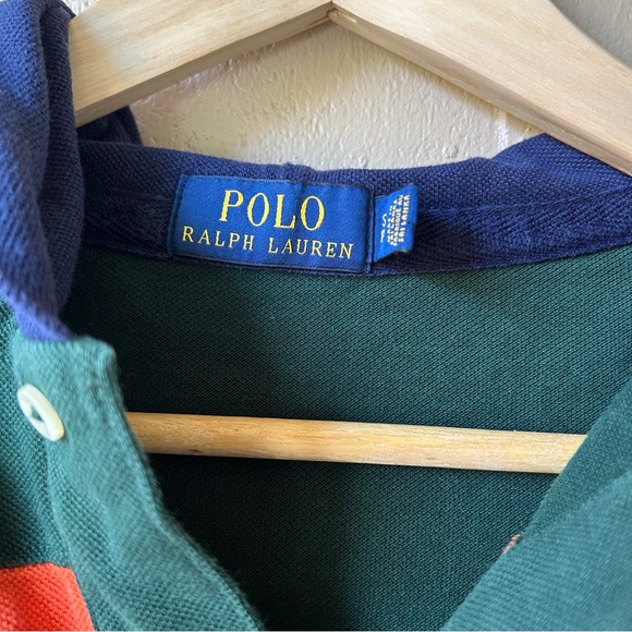 POLO RALPH LAUREN Y2K Cotton Strip Shirt With Hoodie - Picture 5 of 13